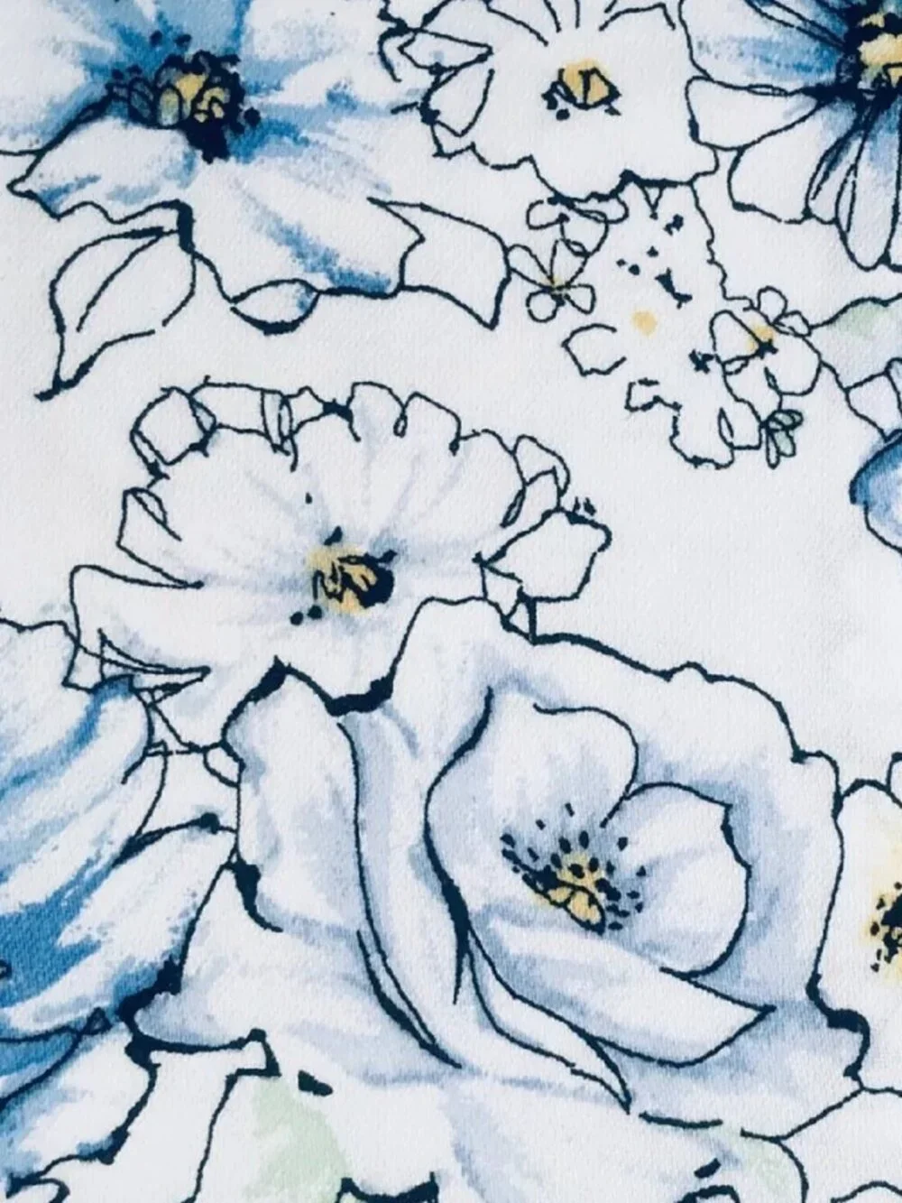 new Outlined Floral Cornflower Charter Club Solid 550 TC Cotton KING Sheet Set